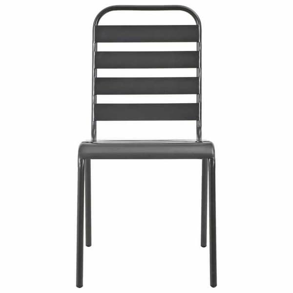 Maison Exclusive - Pinoittavat ulkokalusteet, 2 kpl, Harmaa teräs Grå