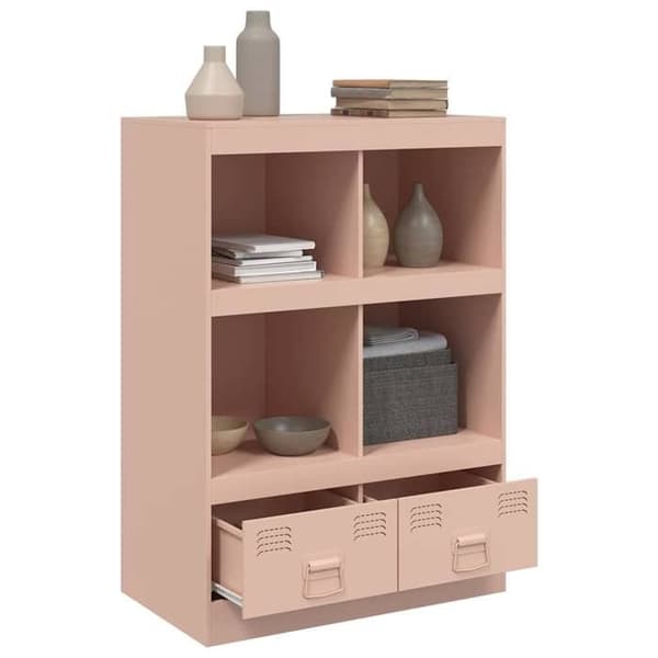 Maison Exclusive - Høj buffet i rosa 67x39x95 cm stål