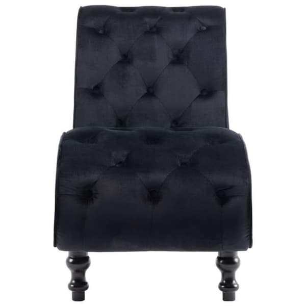 Maison Exclusive - Sort Velour Chaiselong Svart