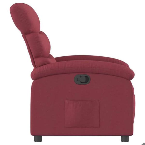 Maison Exclusive - Recliner Röd vinröd Tyg