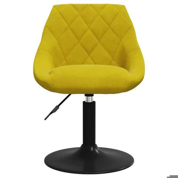 Maison Exclusive - Snurrbara matstolar set om 4 i senapsgul sammet