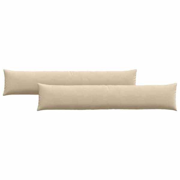 Soffkuddar - EXKLUSIV HEM - 200 x 40 cm - Kräm - 2 stycken - Polyesterfyllning Grädde