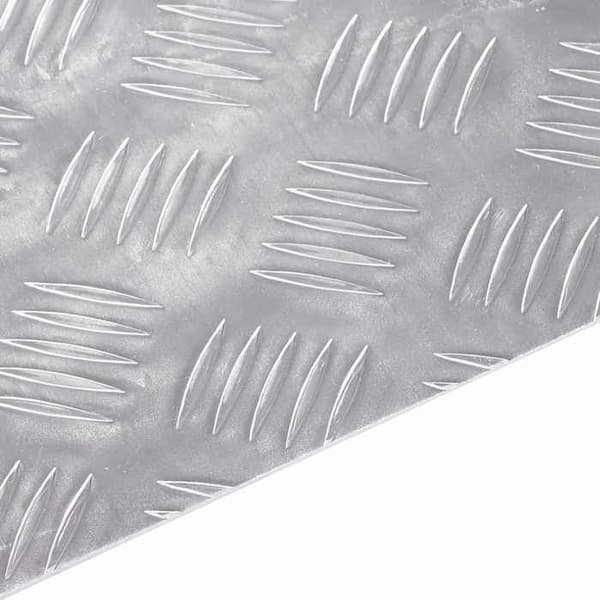 Maison Exclusive - Nez de marche 2 pc 90 x 50 cm Silver Aluminium Rektangulär