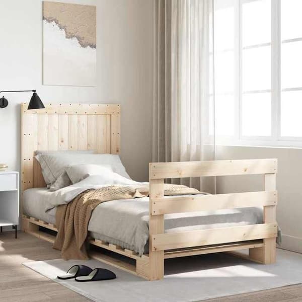 Maison Exclusive - Sengestel uden madras med hovedgærde 90x200 cm