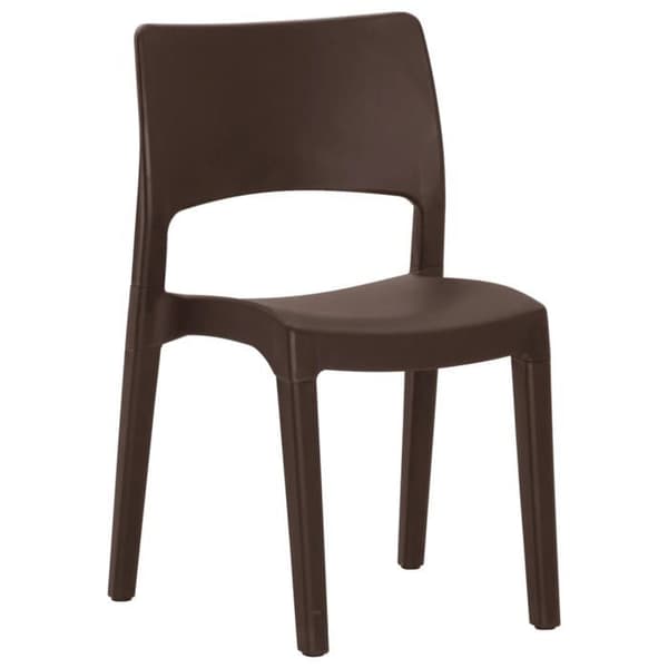Maison Exclusive - Puutarhatuolit 2 kpl Moka Polypropeeni