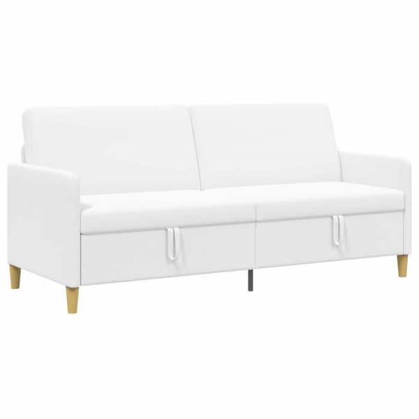 Maison Exclusive - Sofa med opbevaring Hvid 192 x 78 x 87 cm Polyester