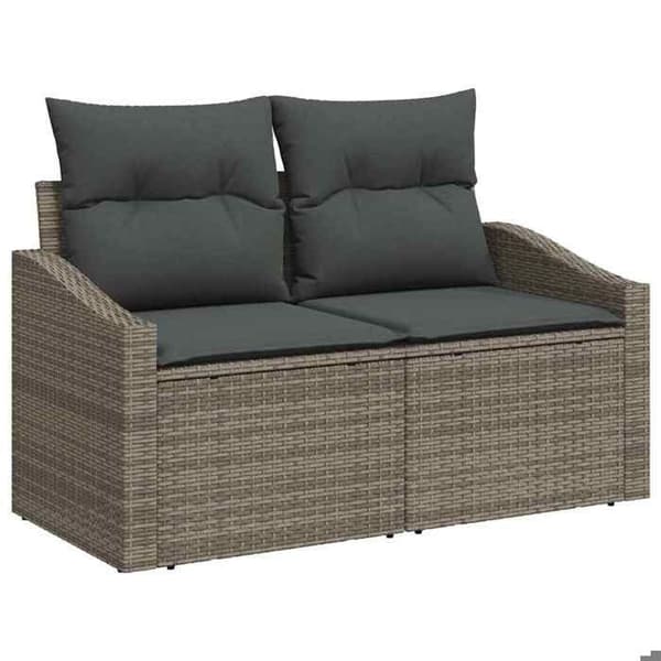 Maison Exclusive - 5 osan sohvasetti harmaa polyrottinki