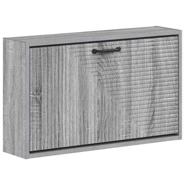 Maison Exclusive - Seinälle asennettava kenkäkaappi HAARLEM 71 x 17 x 43 cm Sonoma harmaa