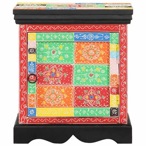 Maison Exclusive - Multifarvet natbord 40x35x45 cm i solid mangotræ