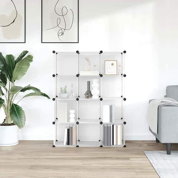 Maison Exclusive - Förvaringslådor 12 st Transparent PP Transparent