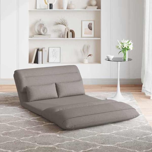 Maison Exclusive - Justerbar gulvstol Taupe Stof