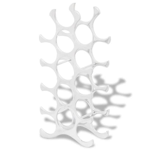 Maison Exclusive - Flaskställ för 15 flaskor Silver Aluminium Silver
