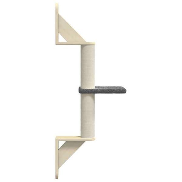 Maison Exclusive - Væghængt kattekradse med mørkegrå klatretræ 85,5 cm