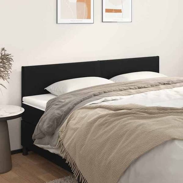 Maison Exclusive - Hovedgærder Sort 180x5x78/88 cm Simililæder