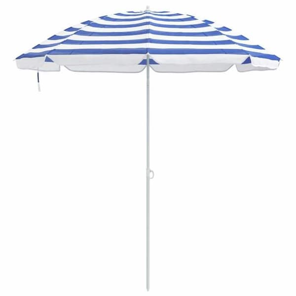 Maison Exclusive - Haveparasol 240 cm polyester 170T Blå og Hvid