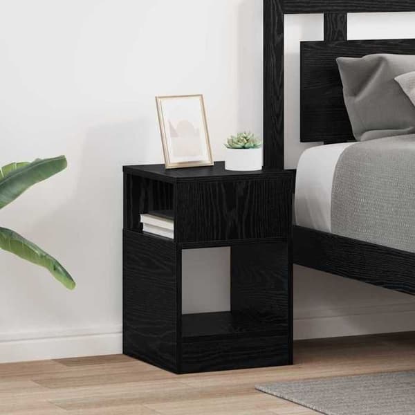 Maison Exclusive - Sidebord 2 stk Sort eg 30,5 x 30 x 45 cm