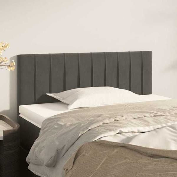 Maison Exclusive - Hovedgærde Mørkegrå 80x5x78/88 cm Velour