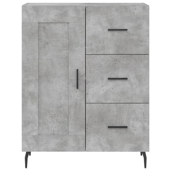 Maison Exclusive - Buffet grå beton 69,5x34x90 cm ingeniørtræ