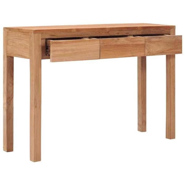 Maison Exclusive - Konsolbord 110x35x75 cm i solid teaktræ
