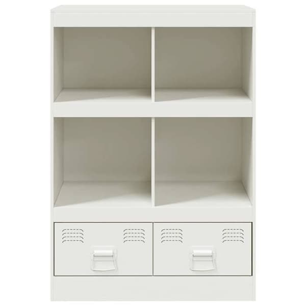 Maison Exclusive - Hvidt buffet 67x39x95 cm stål