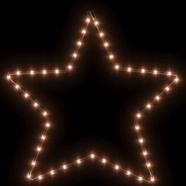 Maison Exclusive - Julstjärnor med 48 LED 2 st Varmvit 56 cm Vit varm
