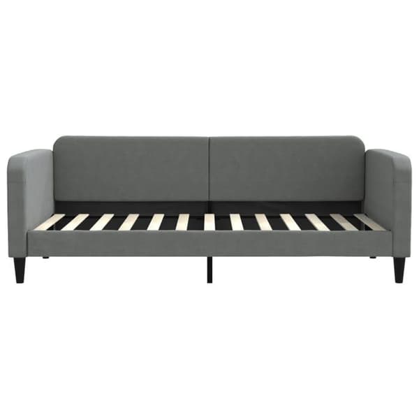 Maison Exclusive - Sängsoffa utan madrass mörkgrå 90x200 cm tyg mörkgrå