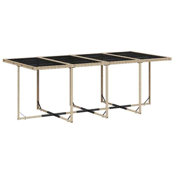 Maison Exclusive - Puutarhakalusteryhmä ja tyynyt 9 kpl beige Polyrottinki
