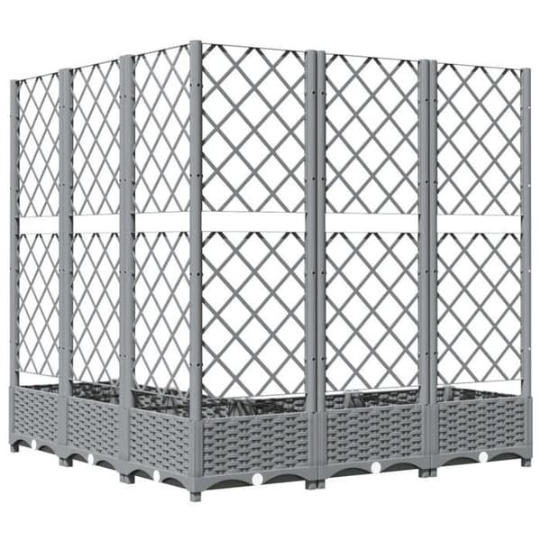 Maison Exclusive - Vaaleanharmaa puutarhakori 120 x 120 x 121,5 cm Ljusgrått