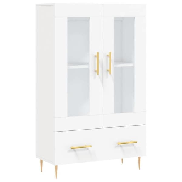 Maison Exclusive - Buffé hög vit 69,5x31x115 cm ingenjörsträ