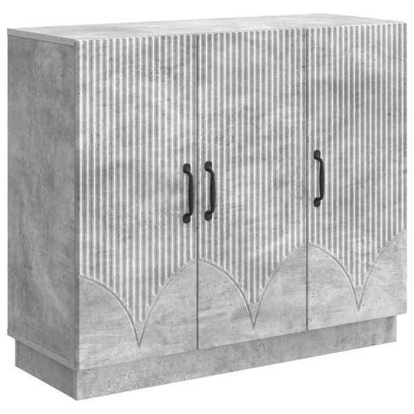 Maison Exclusive - Buffet Grå beton 89 x 34,5 x 77 cm Ingeniørtræ