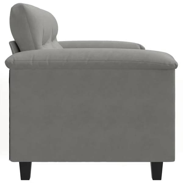 Maison Exclusive - Soffa 2-sits Grå mörk 120 cm Mikrofiber