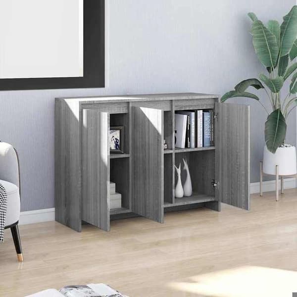 Maison Exclusive - Buffet Sonoma grå 102x33x75 cm Ingeniørtræ