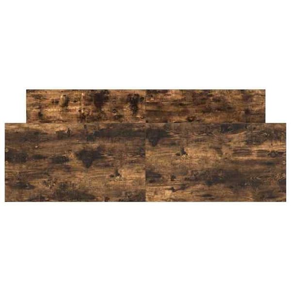 Sengestel - EKSKLUSIV HUS - 140x190 cm - Røget eg - Ingeniørtræ - Robuste lameller Rökt ek