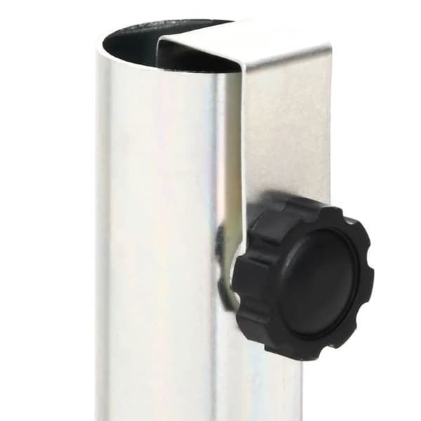Maison Exclusive - Parasolbas med markspett Ø32-38 mm silverfärgad stål Silver
