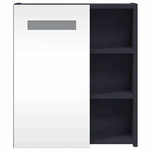 Maison Exclusive - Peilikaappi LED-valolla harmaa 45x13x52 cm