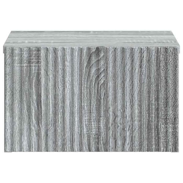 Maison Exclusive - Väggmonterad sängbord Sonoma grå 33 x 34,5 x 20 cm