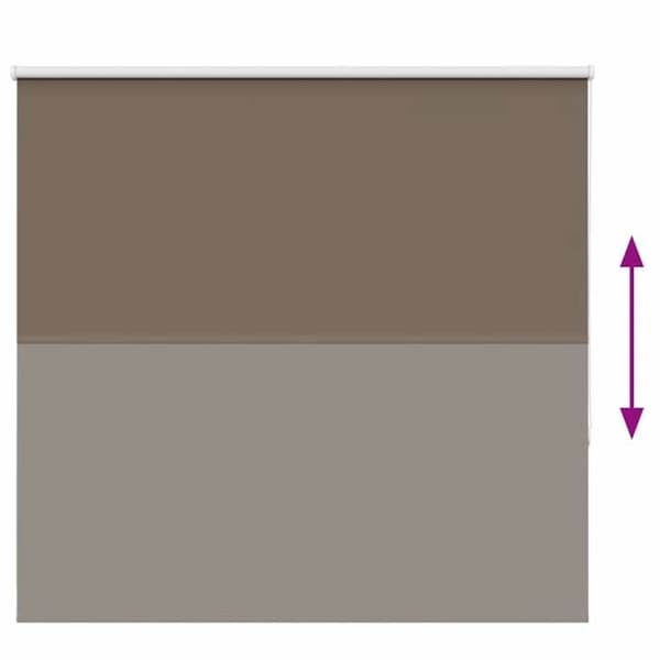 Maison Exclusive - Rullgardin mörkläggande kaffe 150x150cm tygbredd Kaffe