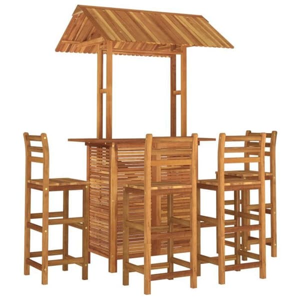 Maison Exclusive - Havebar sæt 5 stk Solid akacietræ