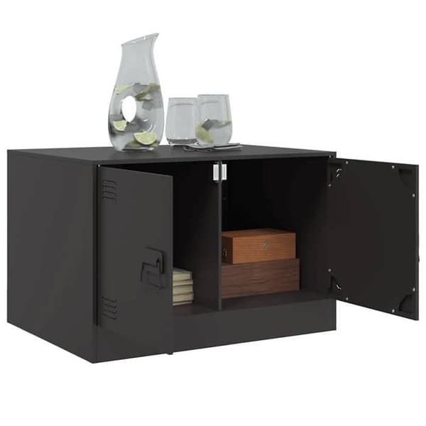 Maison Exclusive - Sort sofabord 67x50x44 cm stål