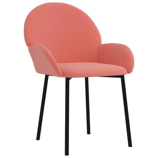 Maison Exclusive - Matstolar set om 2 Rosa Sammet