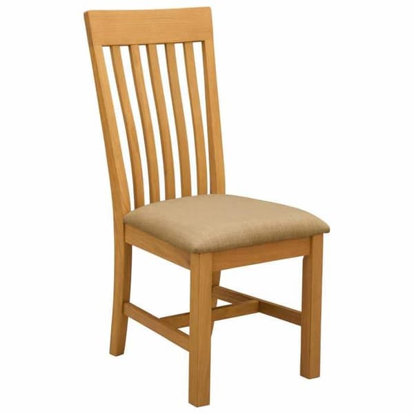 Maison Exclusive - Matstol 2 st Massivt ek Beige