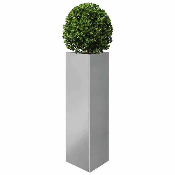 Maison Exclusive - 2 st triangulära blomlådor 30x26x75 cm galvaniserat stål