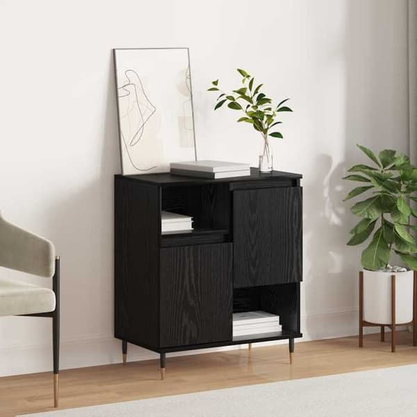 Maison Exclusive - Musta tammi buffet 60 x 35 x 70 cm