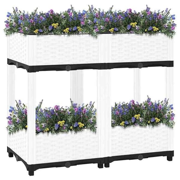 Maison Exclusive - Hög säng 80x40x71 cm Polypropylen Vit