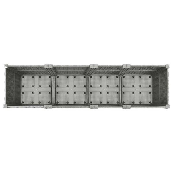 Maison Exclusive - Lys grå hævet seng 160x40x38 cm Polypropylen Ljusgrått