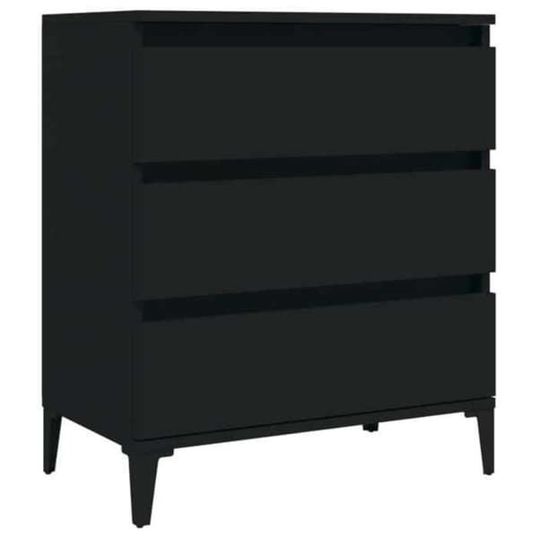Maison Exclusive - Buffet Sort 60x35x70 cm Ingeniørtræ