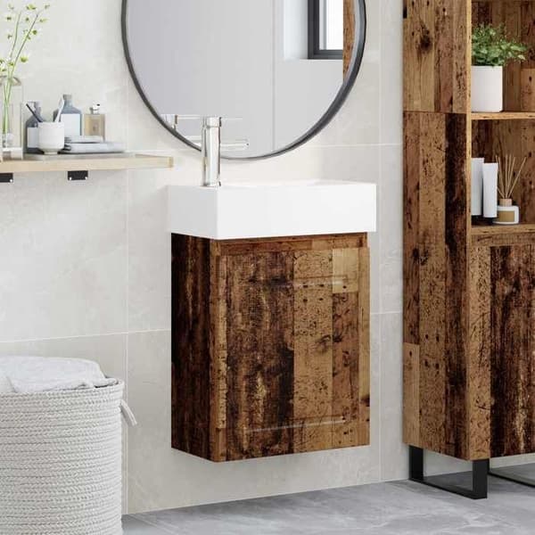 Maison Exclusive - Kylpyhuonekaluste hanalla, vanha puu