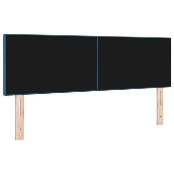 Maison Exclusive - Hovedgærde Mørkeblå 144 cm Velour