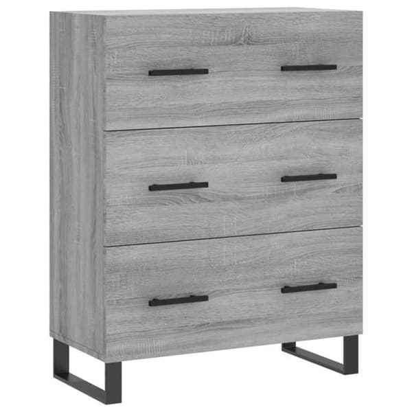 Maison Exclusive - Buffé Sonoma Grå 69,5x34x90 cm Ingenjörsträ Sonoma grå