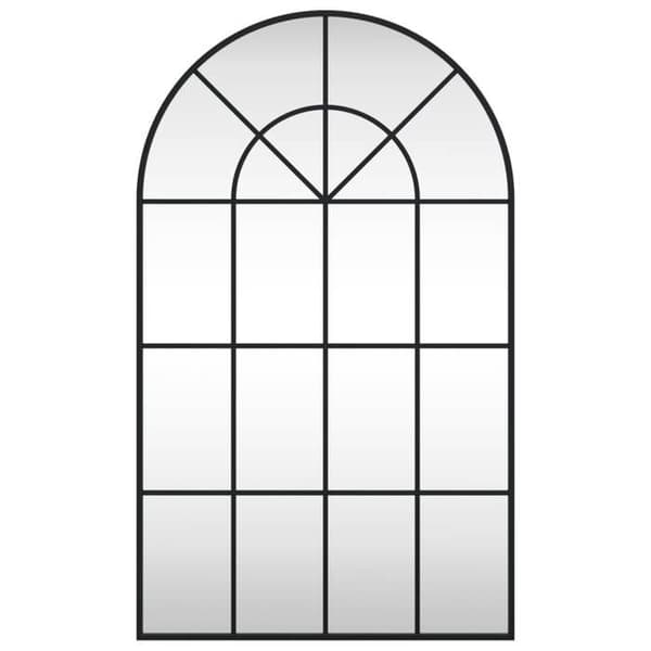Maison Exclusive - Svart väggspegel 60x100 cm järnbåge